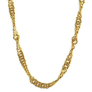 HOPLO Goldkette Goldkette Singapurkette Länge 42cm - Breite 2,4mm - 333-8 Karat Gold, Made in Germany