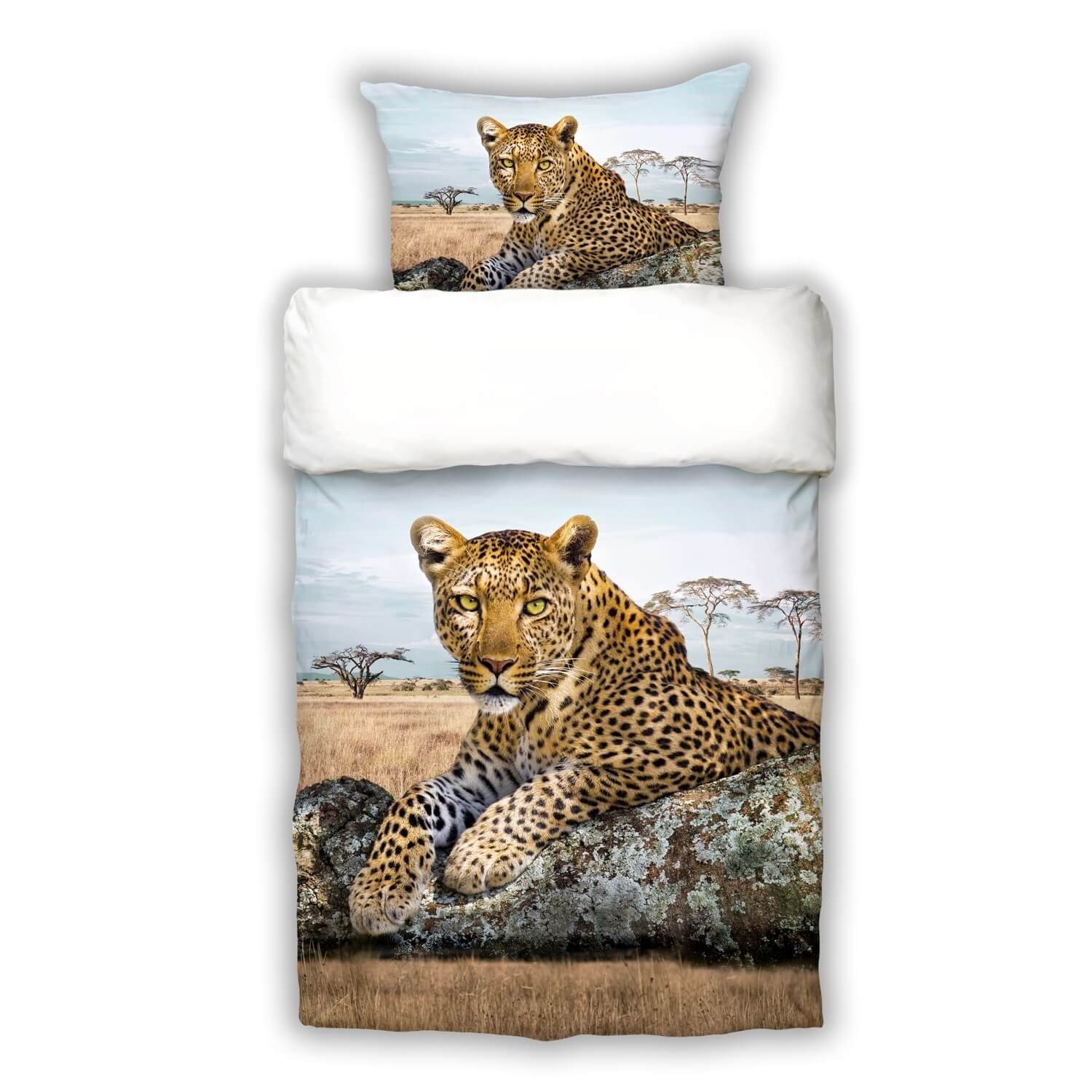 Bettwäsche »Leopard«, Schwanberg, Leopard, Afrika, Savanne online kaufen |  OTTO