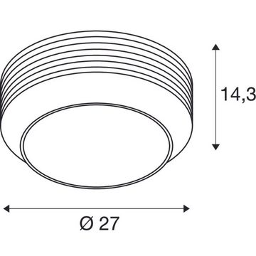 SLV Deckenleuchte Wand- und Deckenleuchte Pantilo Rope in Gold E27 270mm, keine Angabe, Leuchtmittel enthalten: Nein, warmweiss, Deckenlampe, Deckenbeleuchtung, Deckenlicht