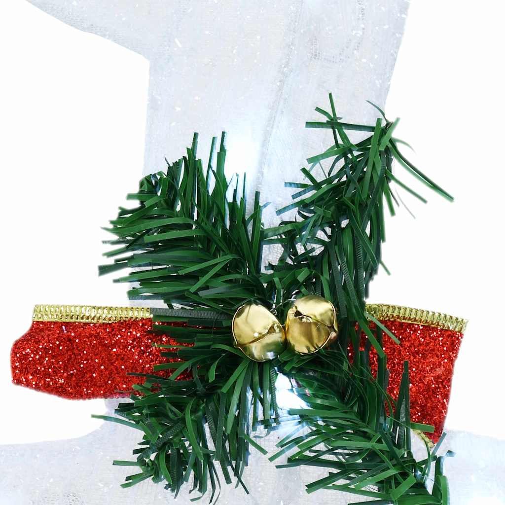 vidaXL Christbaumschmuck LED Rentiere 2 pcs Kalter Weiß 45 x 19 x 65 cm Stoff (2-tlg)
