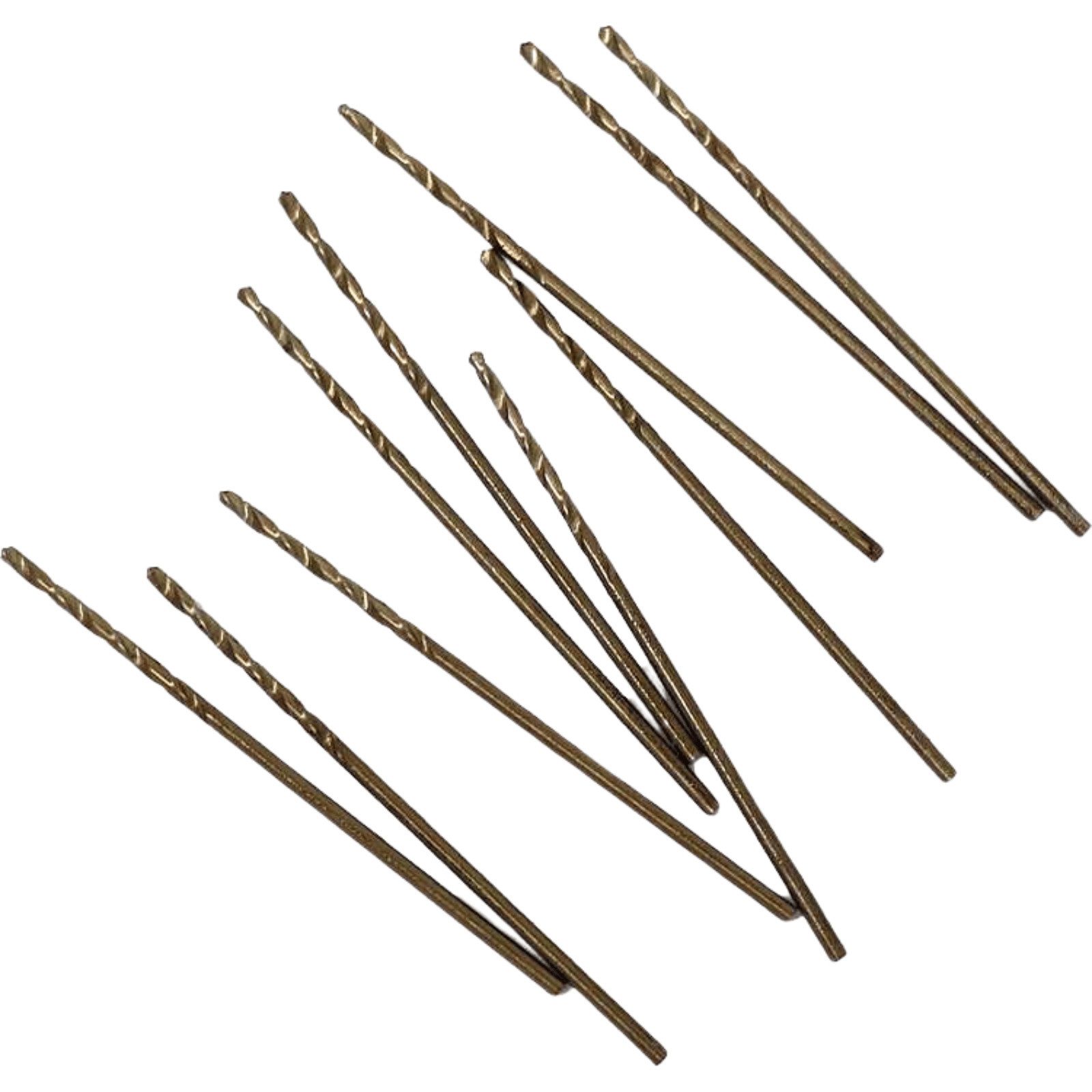 TECHNOLIT® Spiralbohrer HSS-Co5 6,0-10,0 mm 10 Stück DIN 338, (86-133 mm Länge, Genauere Lochgrößen), Metallbohrer für Edelstahl, Titan & alle Stähle, 130° Kreuzanschliff