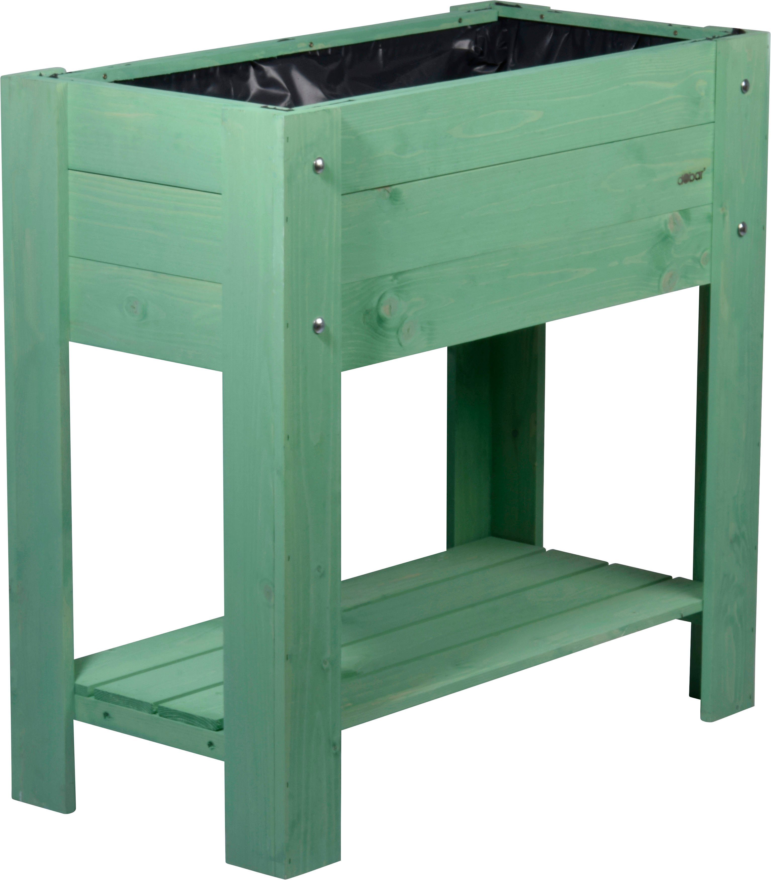 dobar Hochbeet Urban, FSC®-zertifiziertes Kiefernholz, wetterfest lasiert, mintgrün