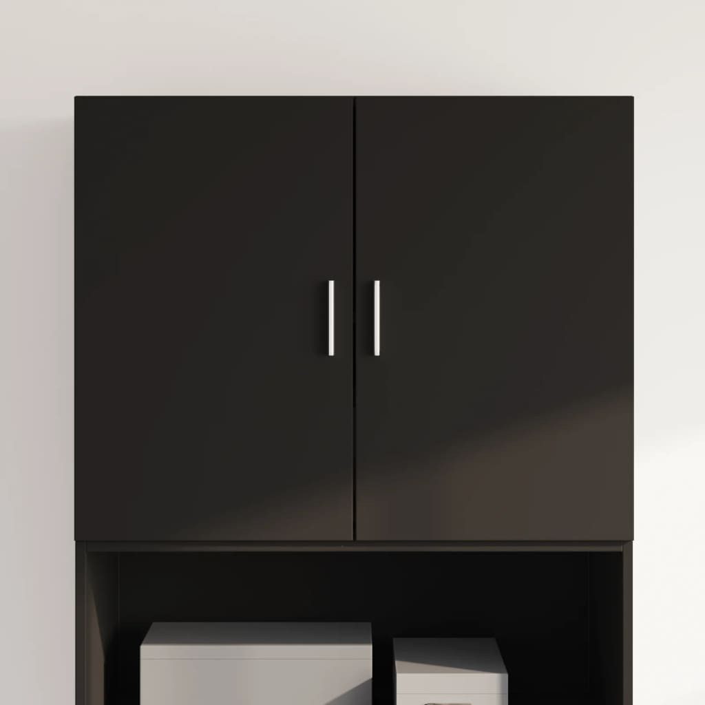 vidaXL Hängeschrank Wandschrank Schwarz 80x42,5x64 cm günstig online kaufen