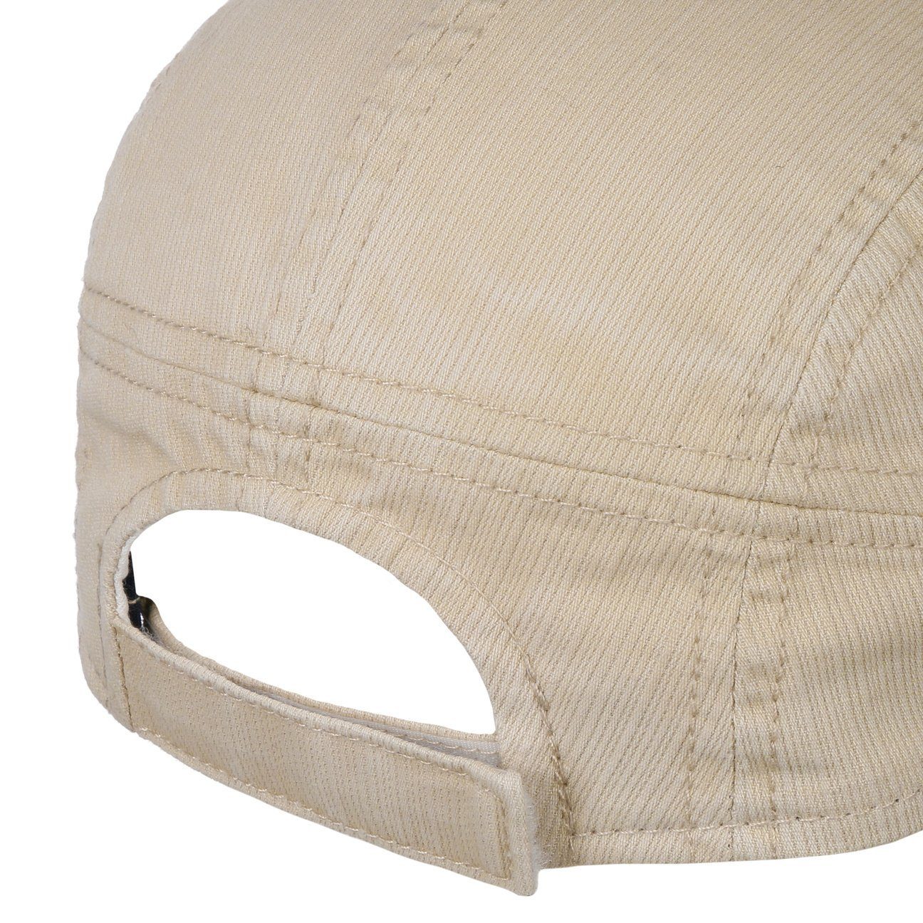 Basecap hellbeige Schirm, Cap Made EU Mayser Baseball the in (1-St) mit