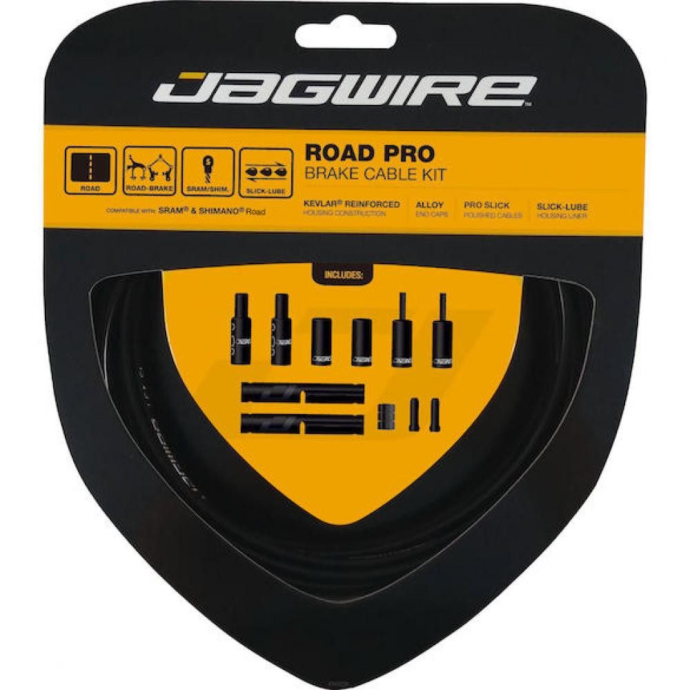 Jagwire Bremszug Jagwire Road Pro Bremszugset Kevlar-verstärkt Schwarz - Maximale Brems