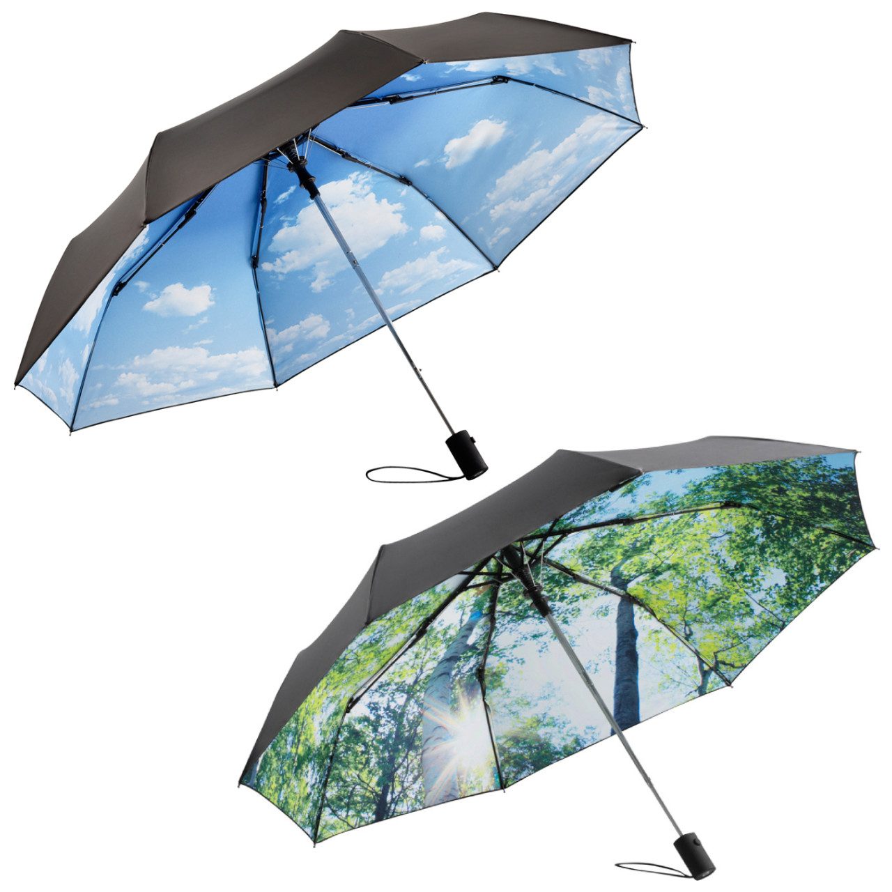 FARE Taschenregenschirm Impressions, Windproof-PLUS, automatisch öffnend, UV-Schutz UPF 50+