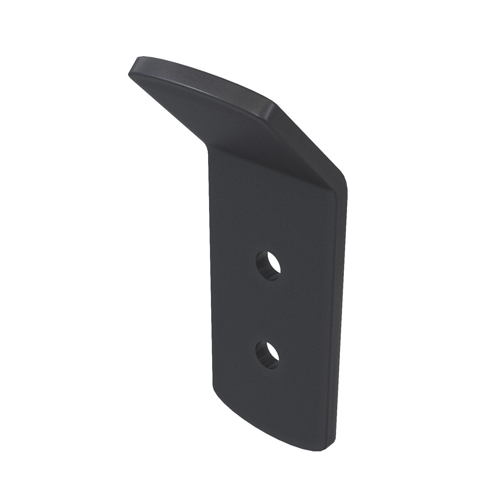 QLS Handtuchhalter Schwarz aus Stahl pulverbeschichtet, Robuste Wandhaken zum Bohren für Badezimmer Küche Flur