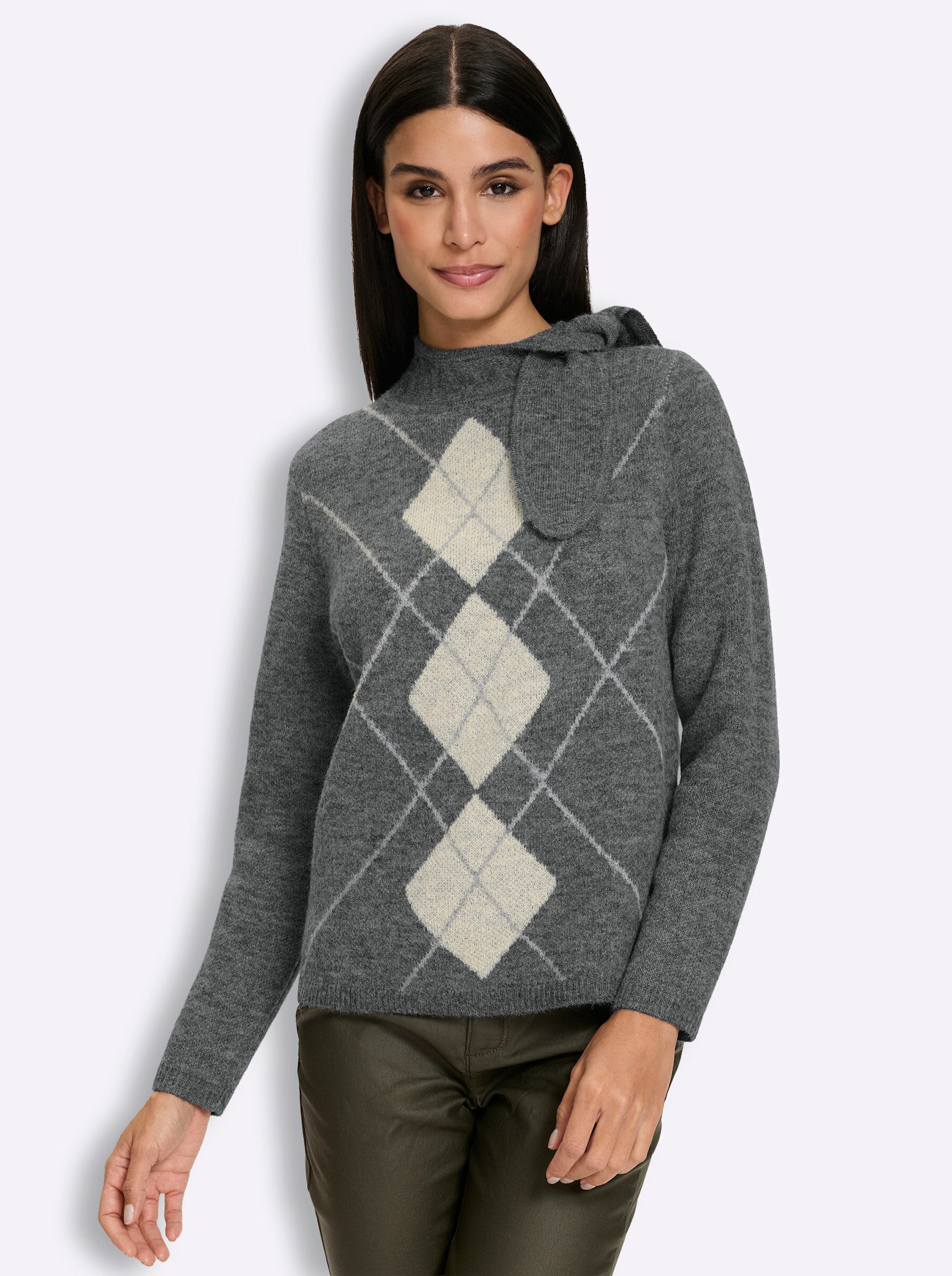 Strickpullover Pullover Langarm Jacquard