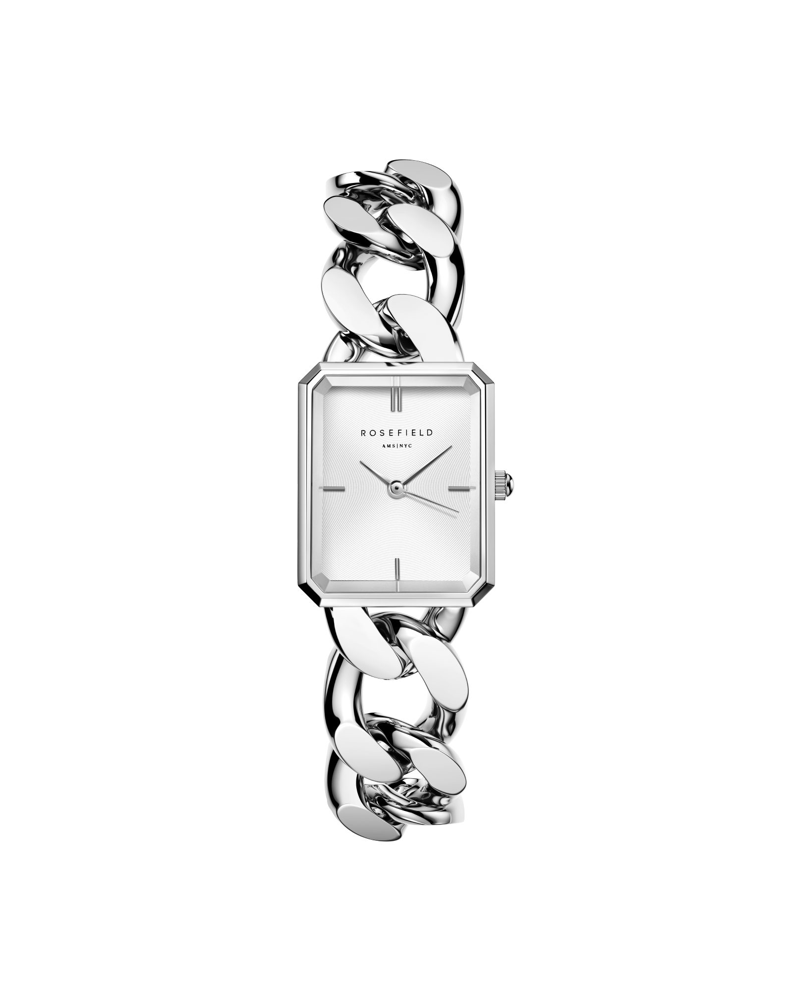 Quarzuhr ROSEFIELD Damenuhr Octagon XS 24mm Silberfarben
