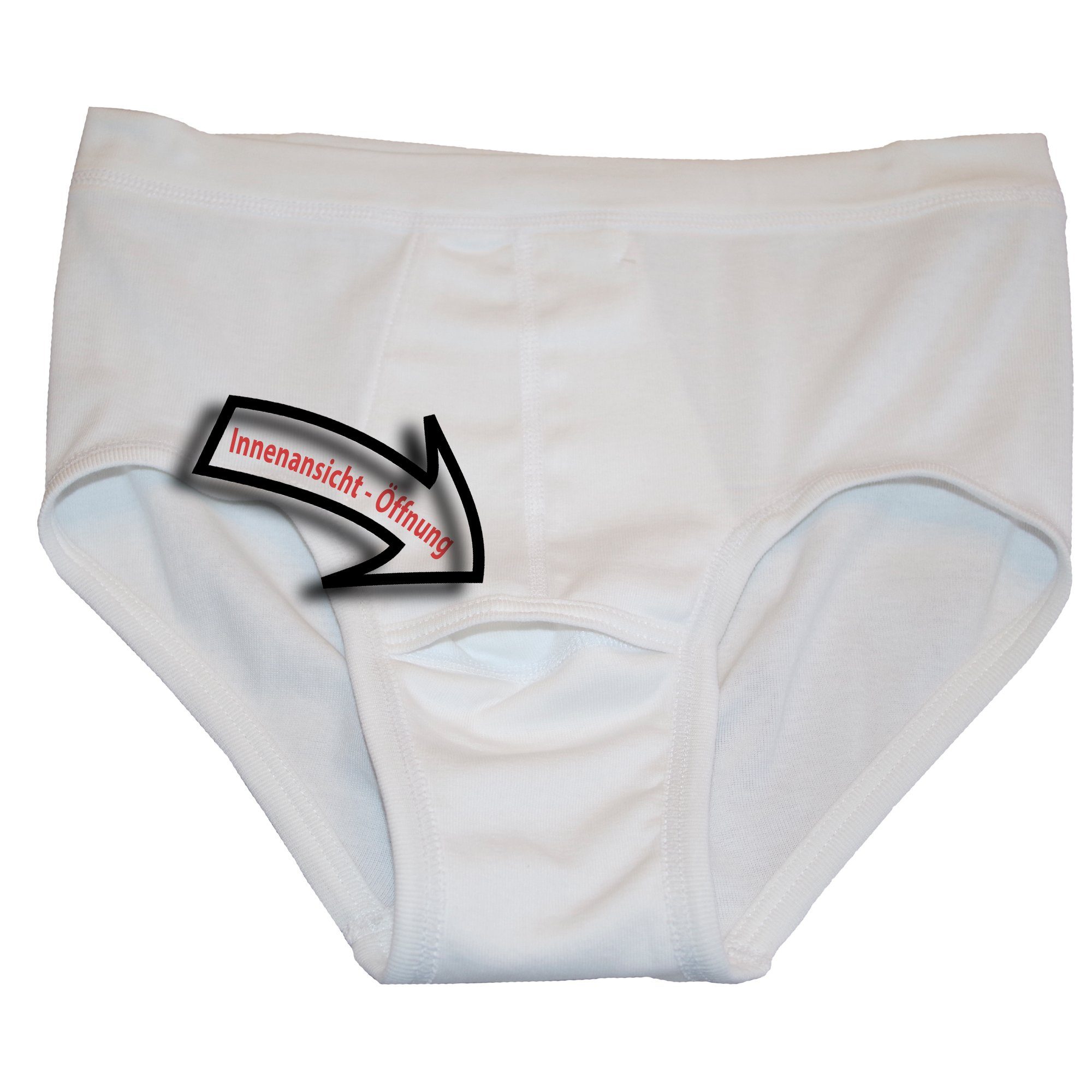 HERMKO Slip 3240 (Pack, 4er) 100 % Bio-Baumwolle mit Eingriff Weichbund hergestellt in EU basic