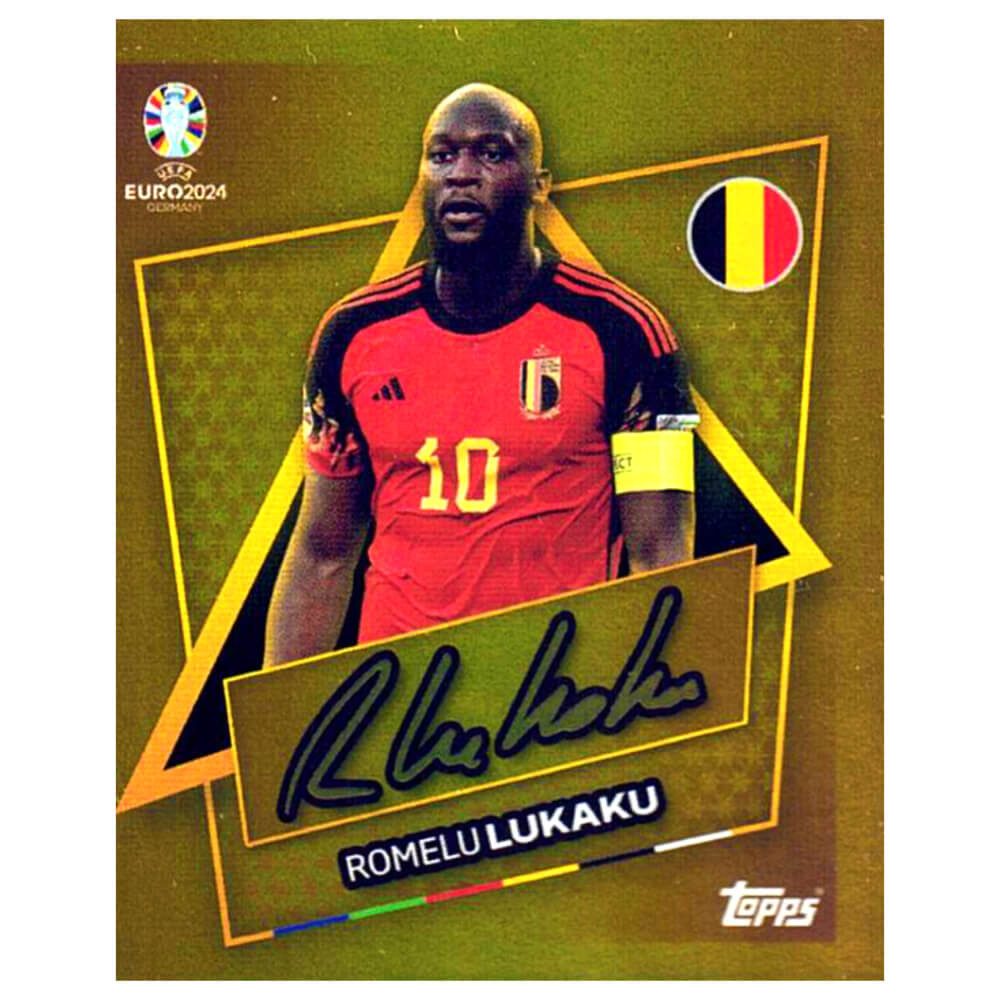 Topps Sticker Topps UEFA EURO 2024 Fußball EM Sammelsticker Gold Signature Sticker, (Set