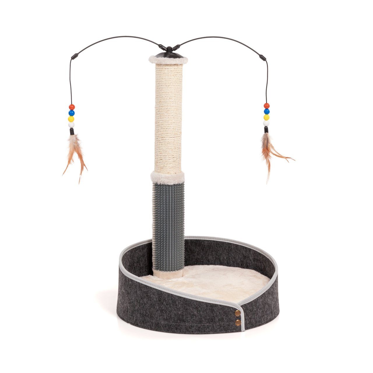 Canadian Cat Company Kratzsäule Kratzstamm "Bella", mit 58cm-hoher Kratzsäule, ca. 38 x 38 x 83 cm