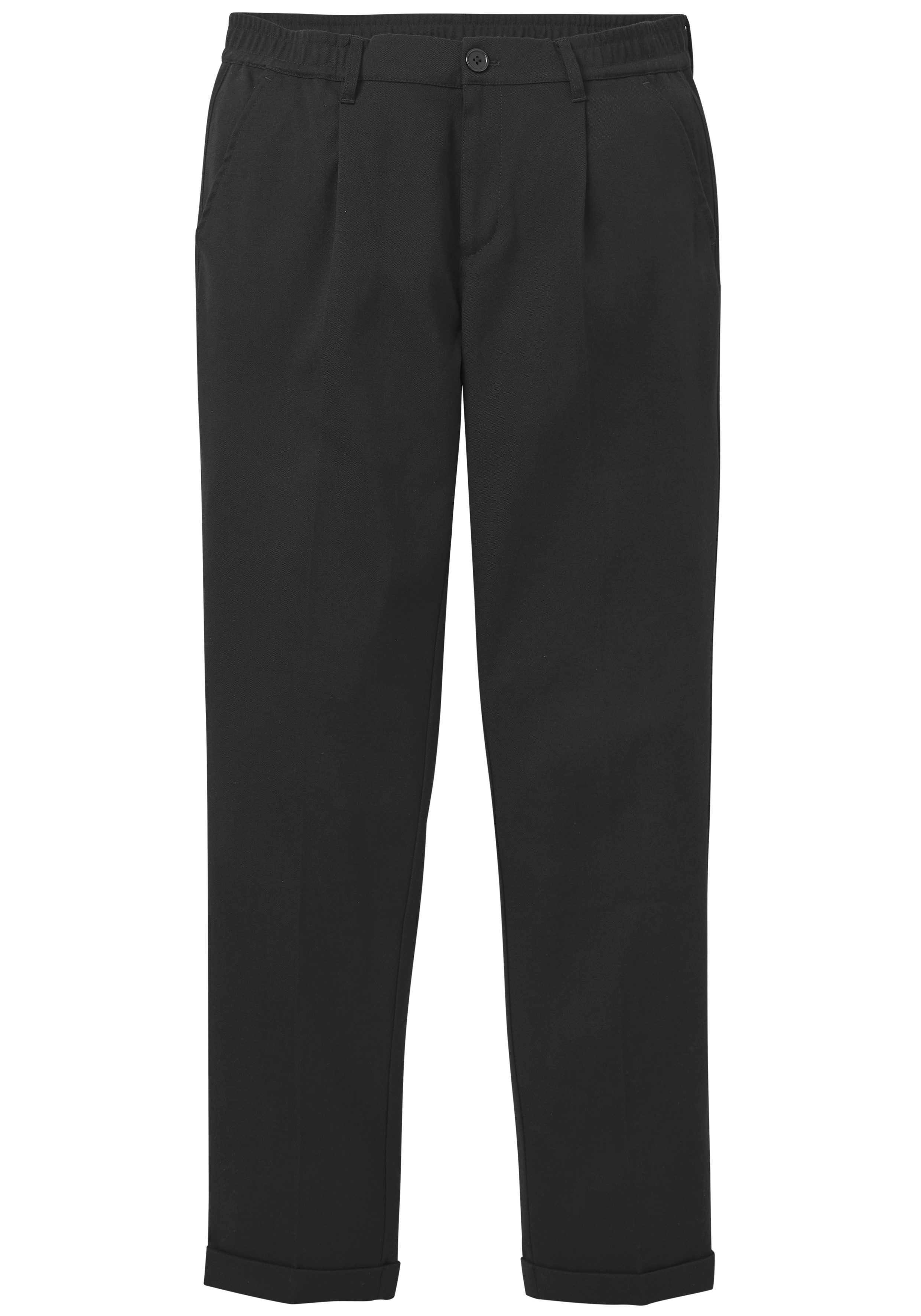 H.I.S Stoffhose, Dehnbundhose mit Bundfalten und umgeschlagenem Saum mit elastischem Bund und Bügelfalten