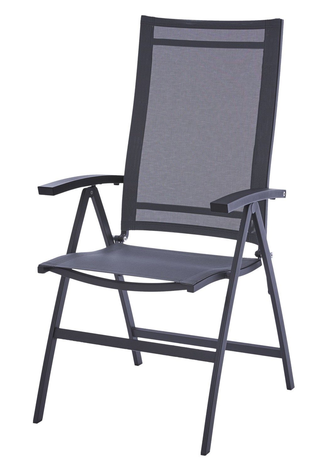 Natur24 Gartenstuhl Valencia Stuhl 59 x 114 x 65 cm Edelstahl Grau.