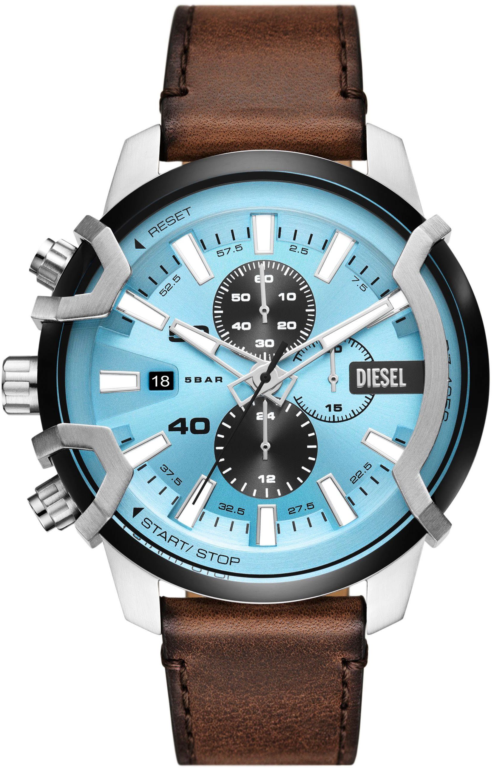 Diesel Chronograph GRIFFED, DZ4656, Quarzuhr, Armbanduhr, Herrenuhr, Datum, Stoppfunktion