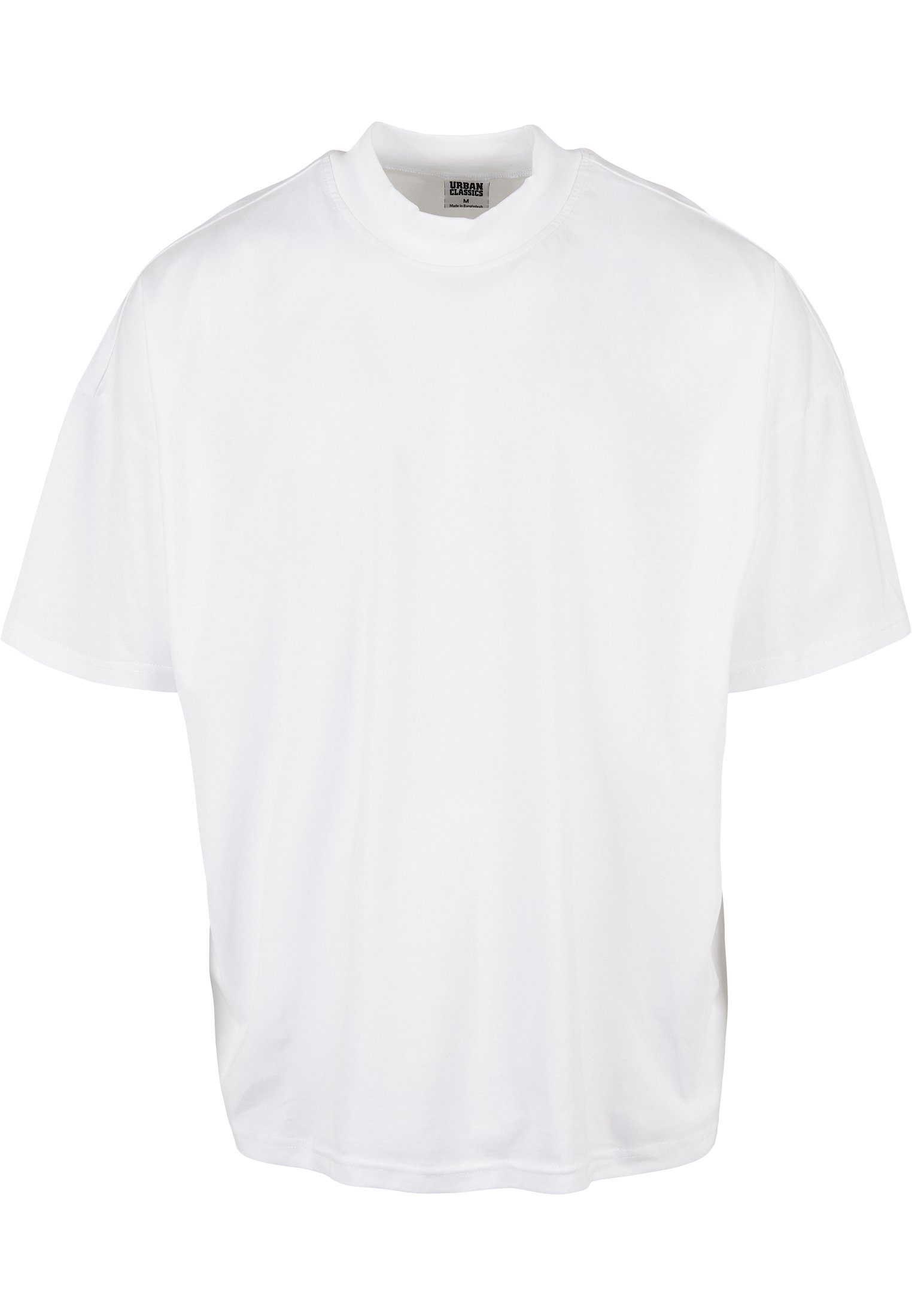 URBAN CLASSICS T-Shirt Herren Oversized Mock Neck Tee (1-tlg) white