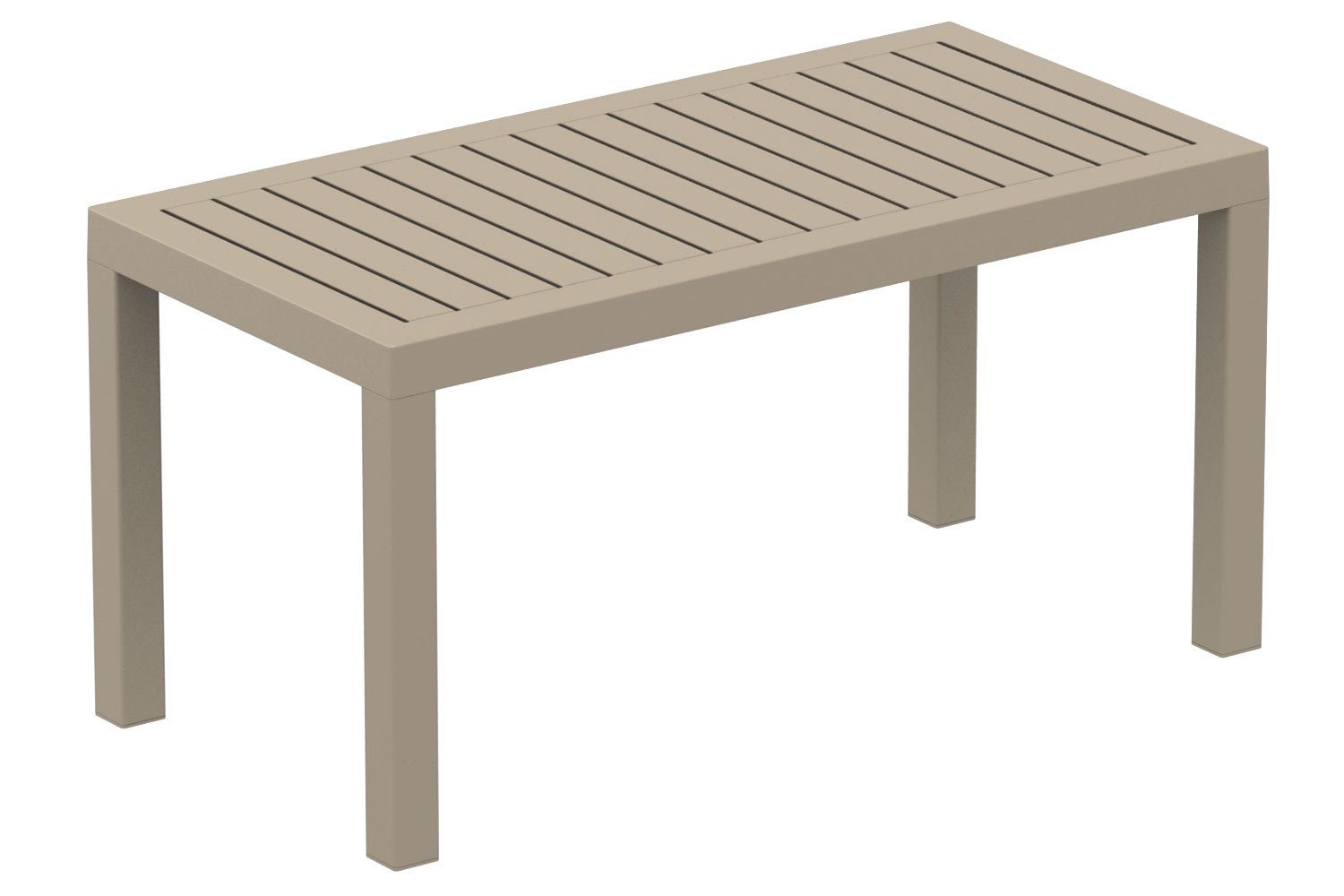 CLP Gartentisch Ocean, Outdoor, robust, wetterfest taupe und UV-beständig