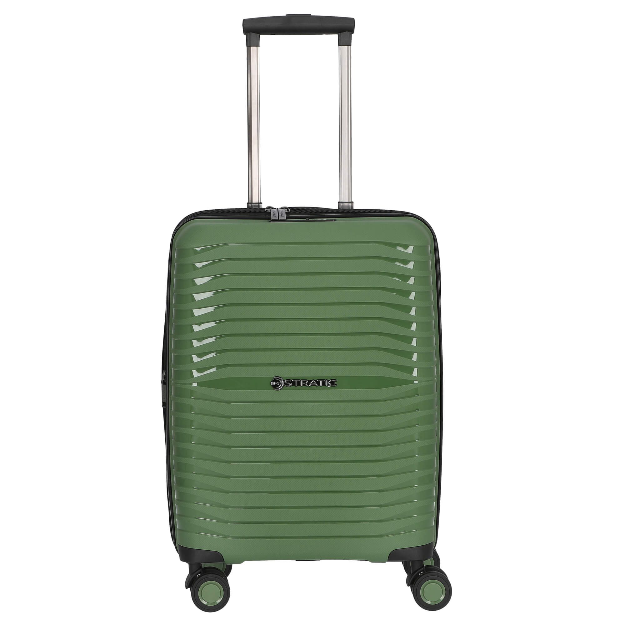 Stratic Koffer Bright+ - 4-Rollen-Trolley 56 cm S erw. (olive), 4 Rollen