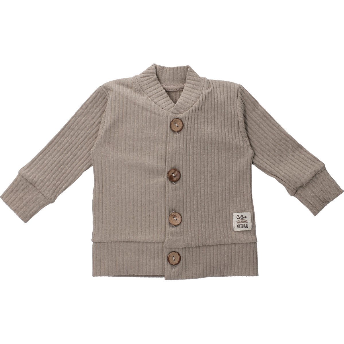 Makoma Strickjacke Ripp Unisex Kinder Strick-Cardigan, Strickjäckchen, Grobstrickjacke, Feinstrickjacke