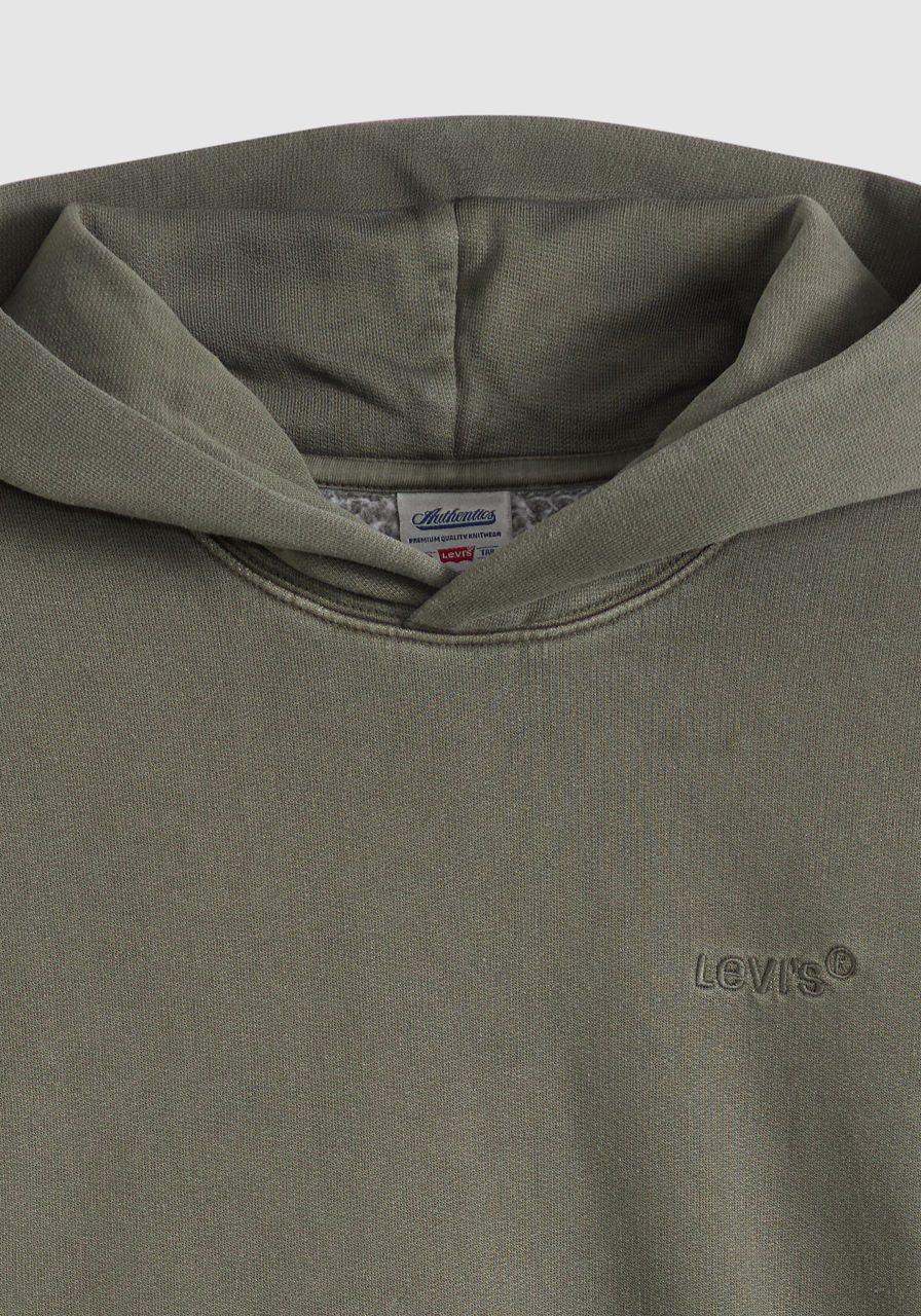 Levi's® Hoodie THE AUTHENTIC HOODIE mit kleiner Ton-in-Ton Logostickerei auf der Brust