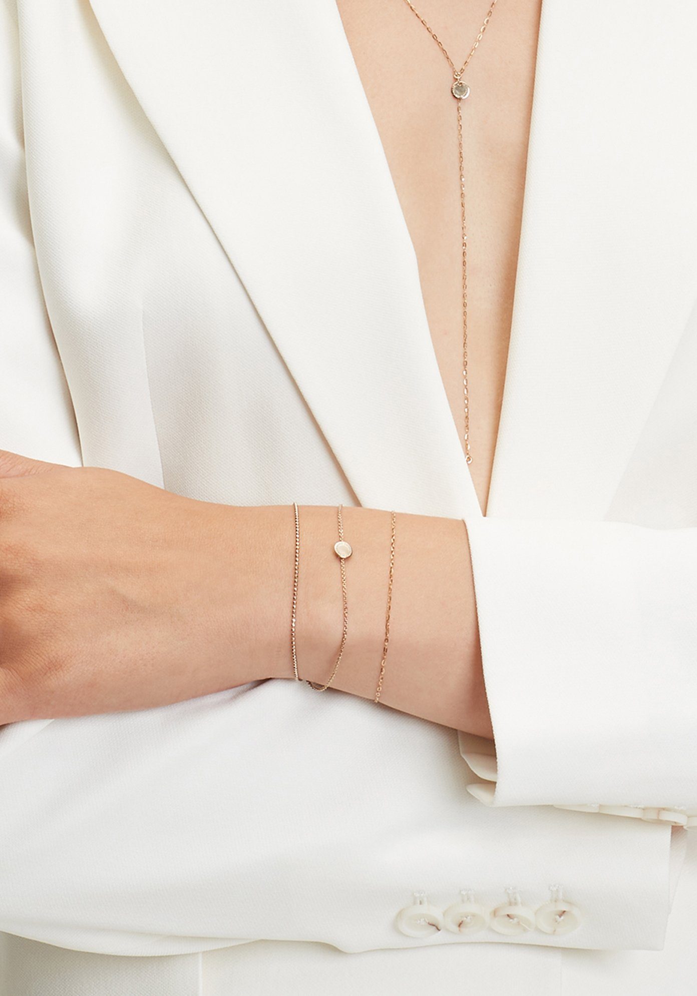 Liebeskind Berlin Armband Schmuck Geschenk Gold 375 Armkette Gold Collection, mit Zirkonia (synth)