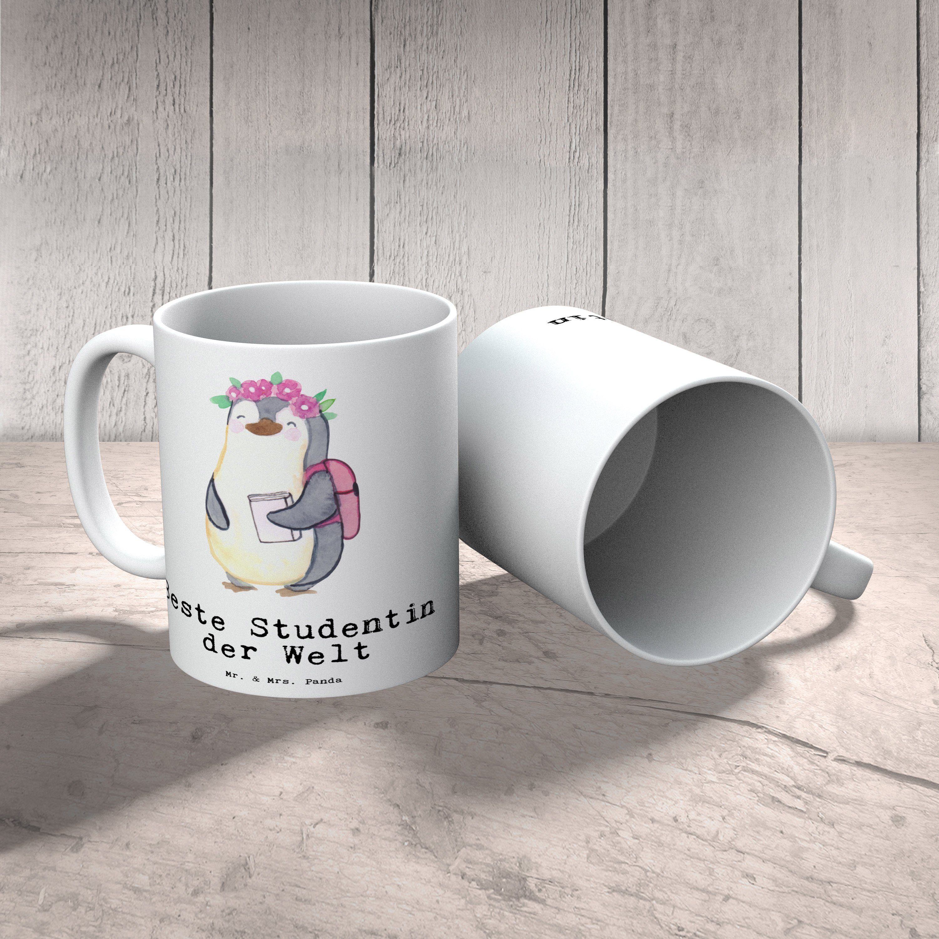 Uni, Geburtstagsgeschenk, Geschenk, Kaffeetasse, Studentin Keramik Tee, der Panda - Hochschule, Tasse Beste Welt Pinguin Danke, - Büro, Kaffeebecher, Mrs. Mr. Weiß Becher, & Alumni,