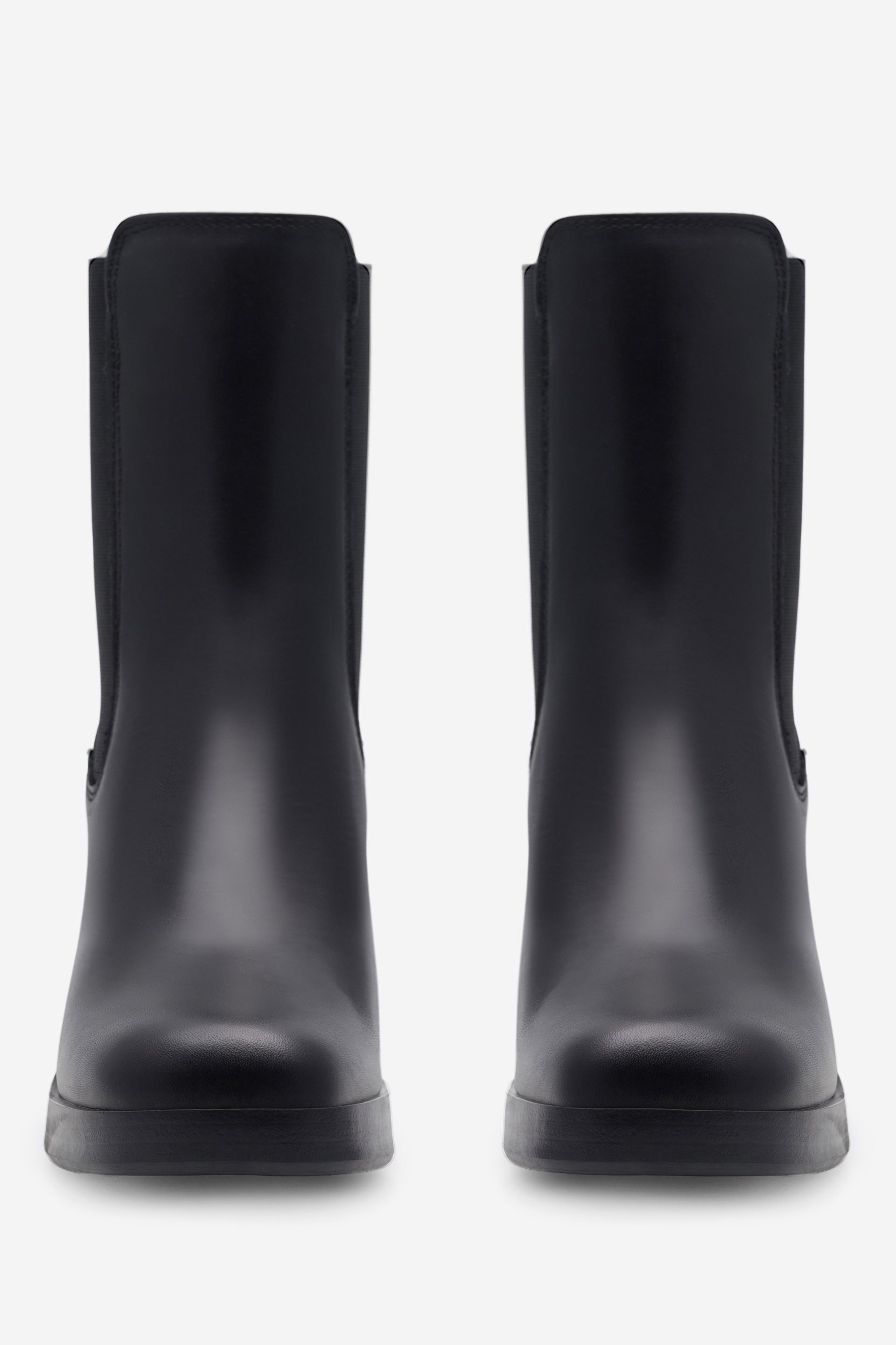 GINO ROSSI Gino Rossi CELANO‑22740NB – Damen-Stiefeletten aus Leder Schwarz Stiefelette Elastischer Schafteinsatz, warm gefüttert, Blockabsatz