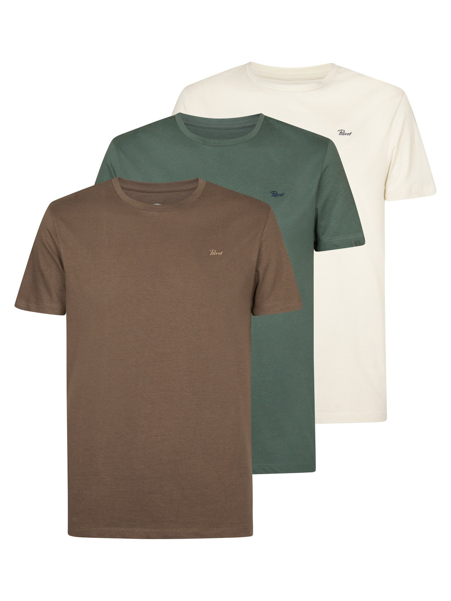 Petrol Industries T-Shirt 3-er Pack T-Shirt günstig online kaufen