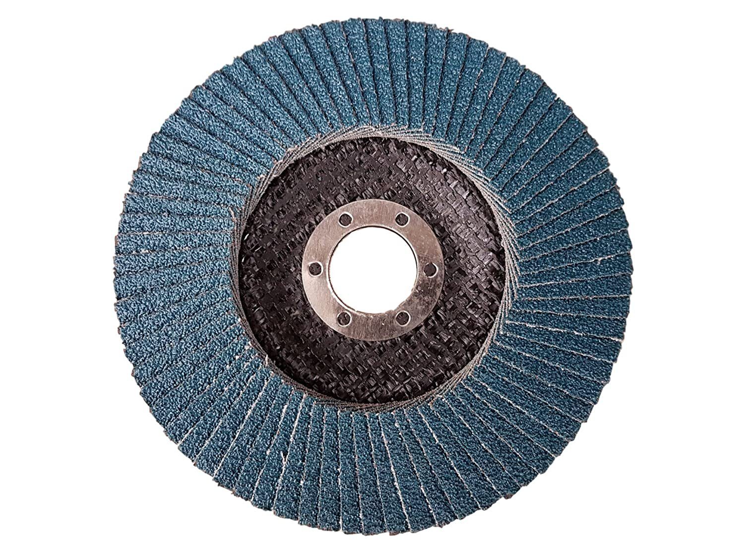 Rostio Fächerscheibe 10 x Fächerscheibe 125mm Inox Edelstahl blau Fächerscheiben