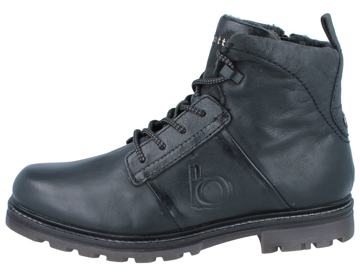 bugatti BUGATTI Herren Stiefel schwarz Leder - Größe: 44 Winterstiefel