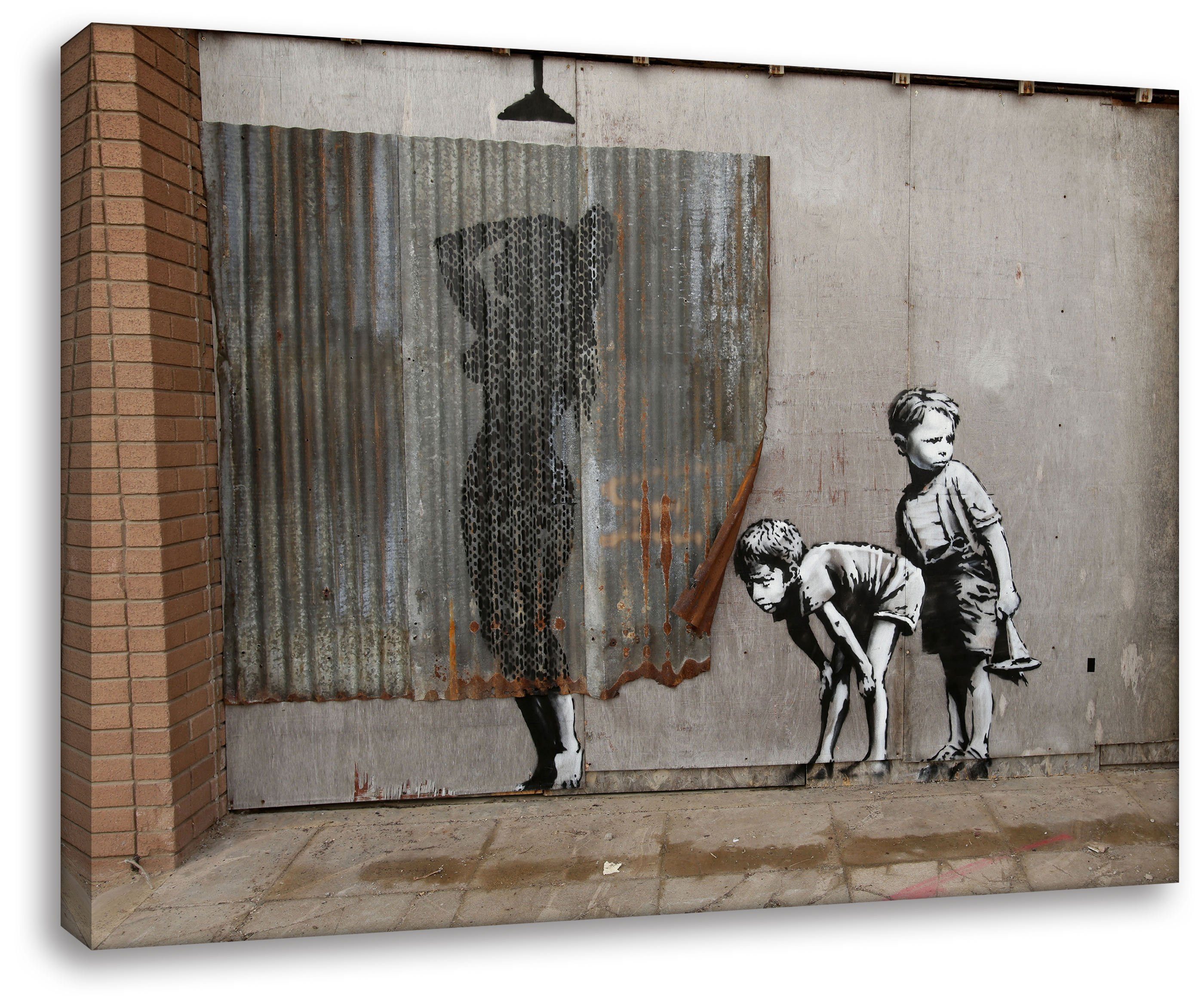 Leinwando Leinwandbild Banksy bild girl women's günstig online kaufen
