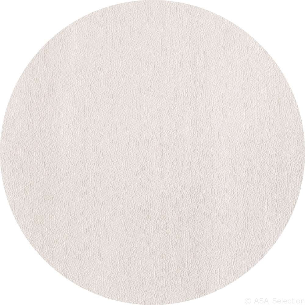 ASA SELECTION Platzset Tischset rund Lederoptik weiss 38 cm, Tischwäsche
