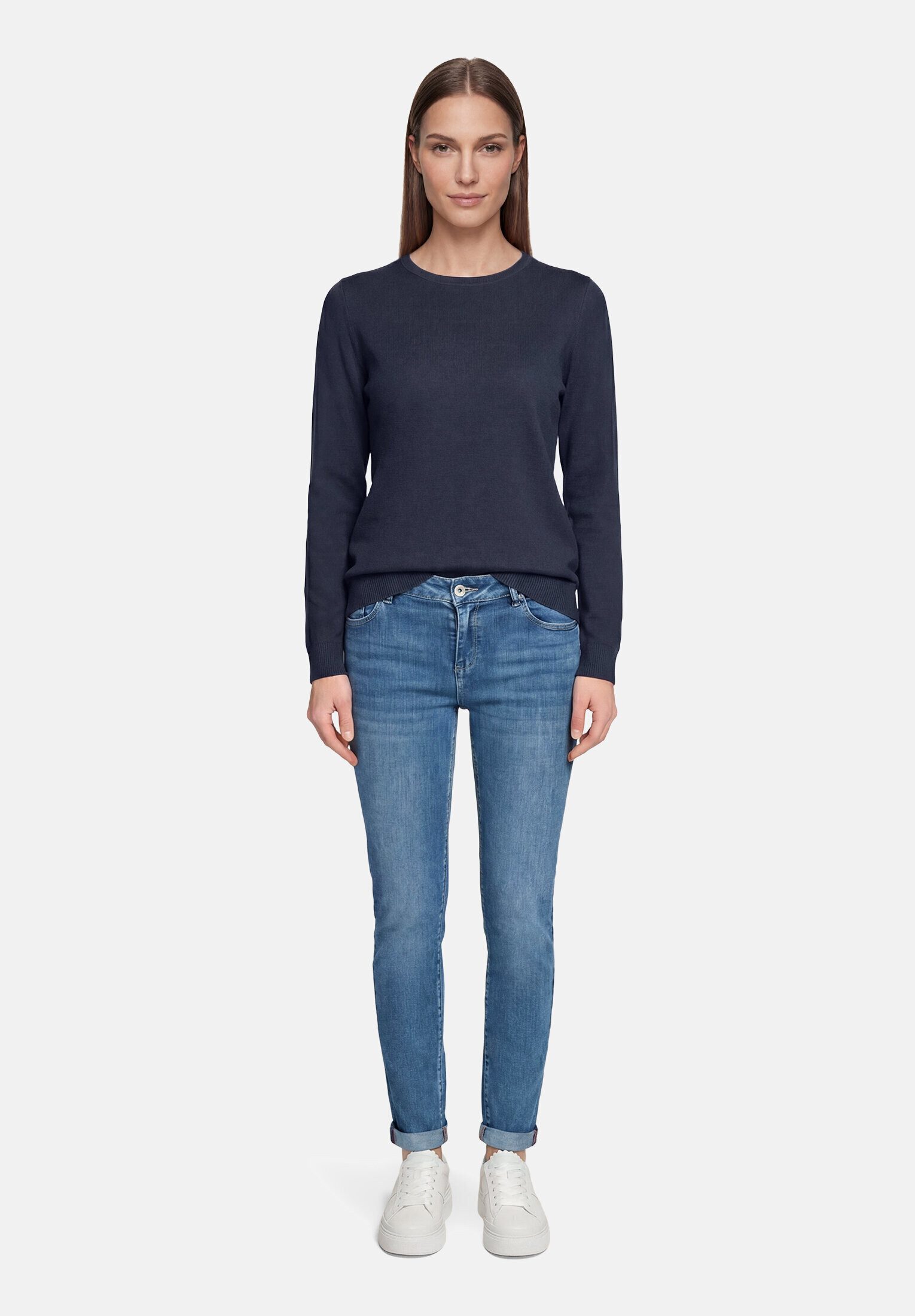 Betty Barclay Strickpullover Damen mit Rundhalsausschnitt (1-tlg)
