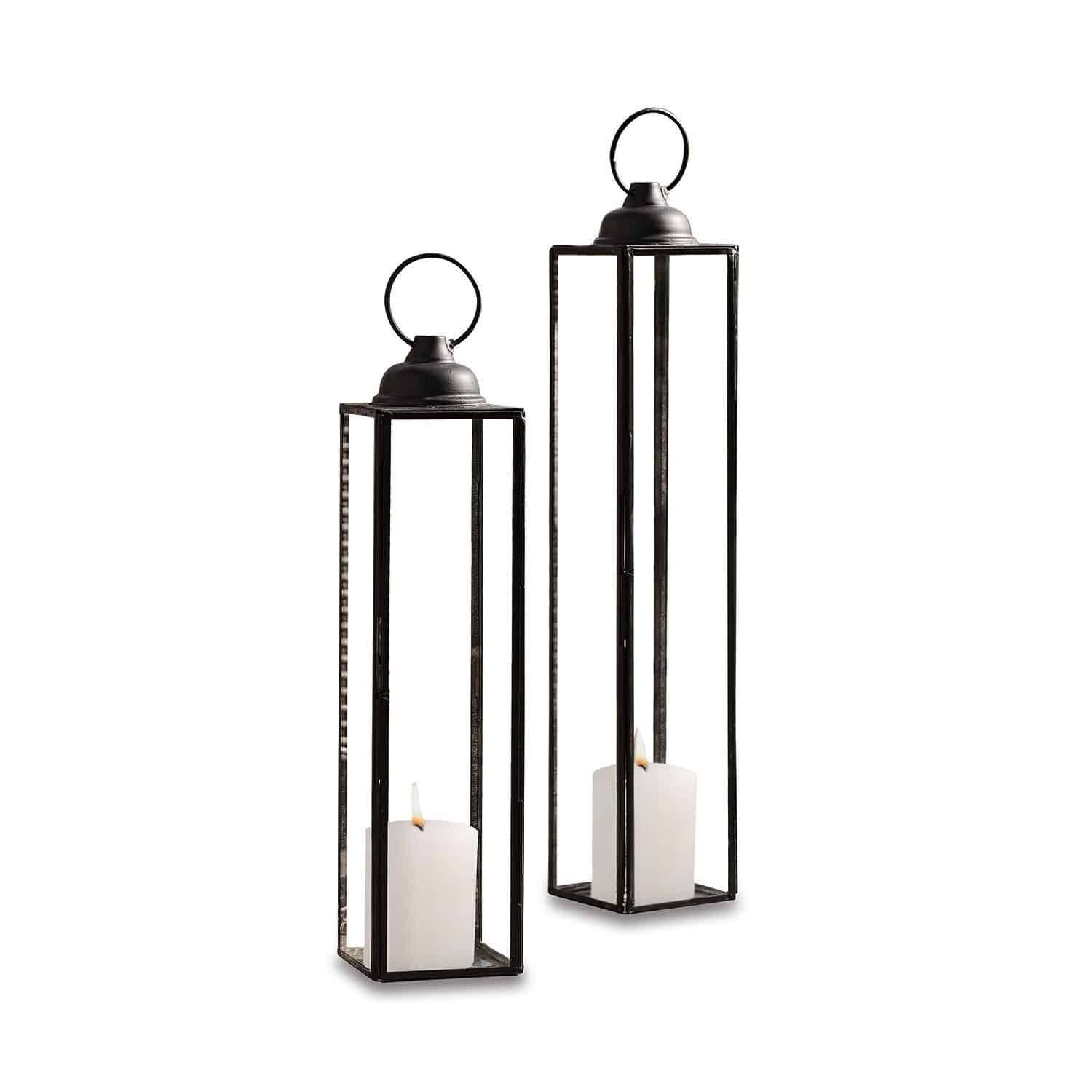 Mirabeau Kerzenlaterne Laterne 2er Set Radu antikschwarz günstig online kaufen