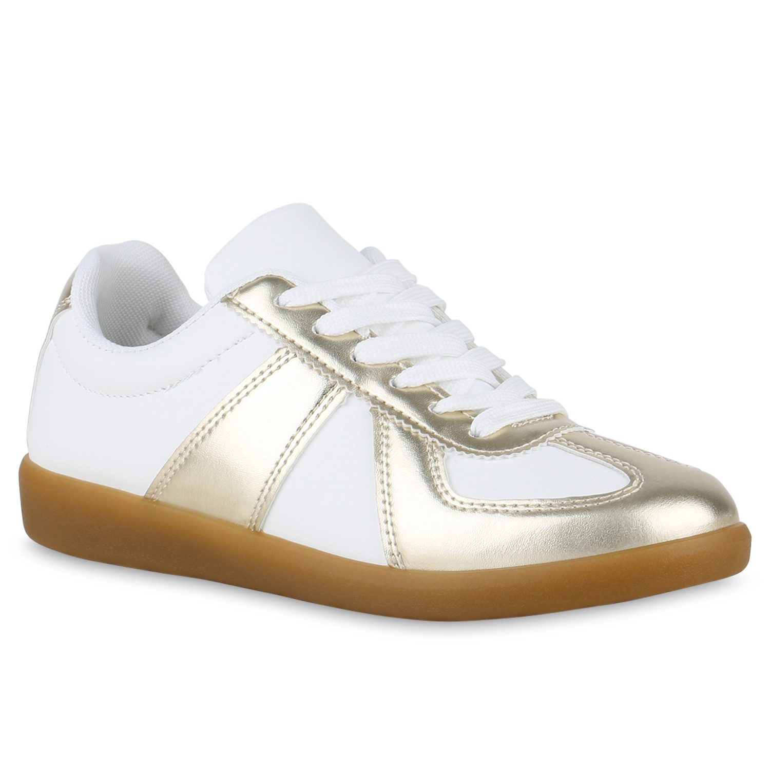 VAN HILL 841170 Sneaker Damen Sneaker Low Bequeme Schnürer Basic