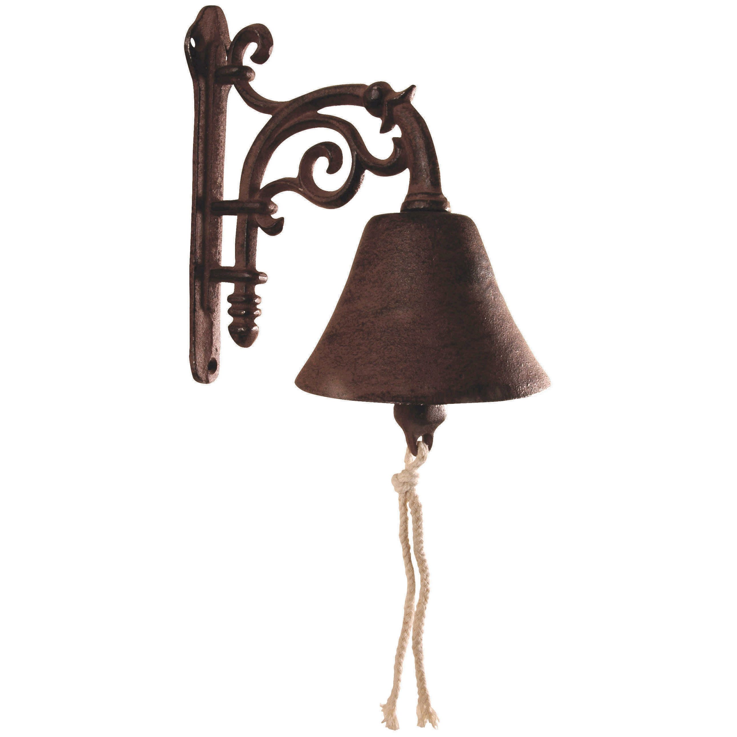 degawo Dekohänger degawo Türglocke Landhaus Gusseisen Blume Lilie antik braun Blickfang (1 x Türglocke)