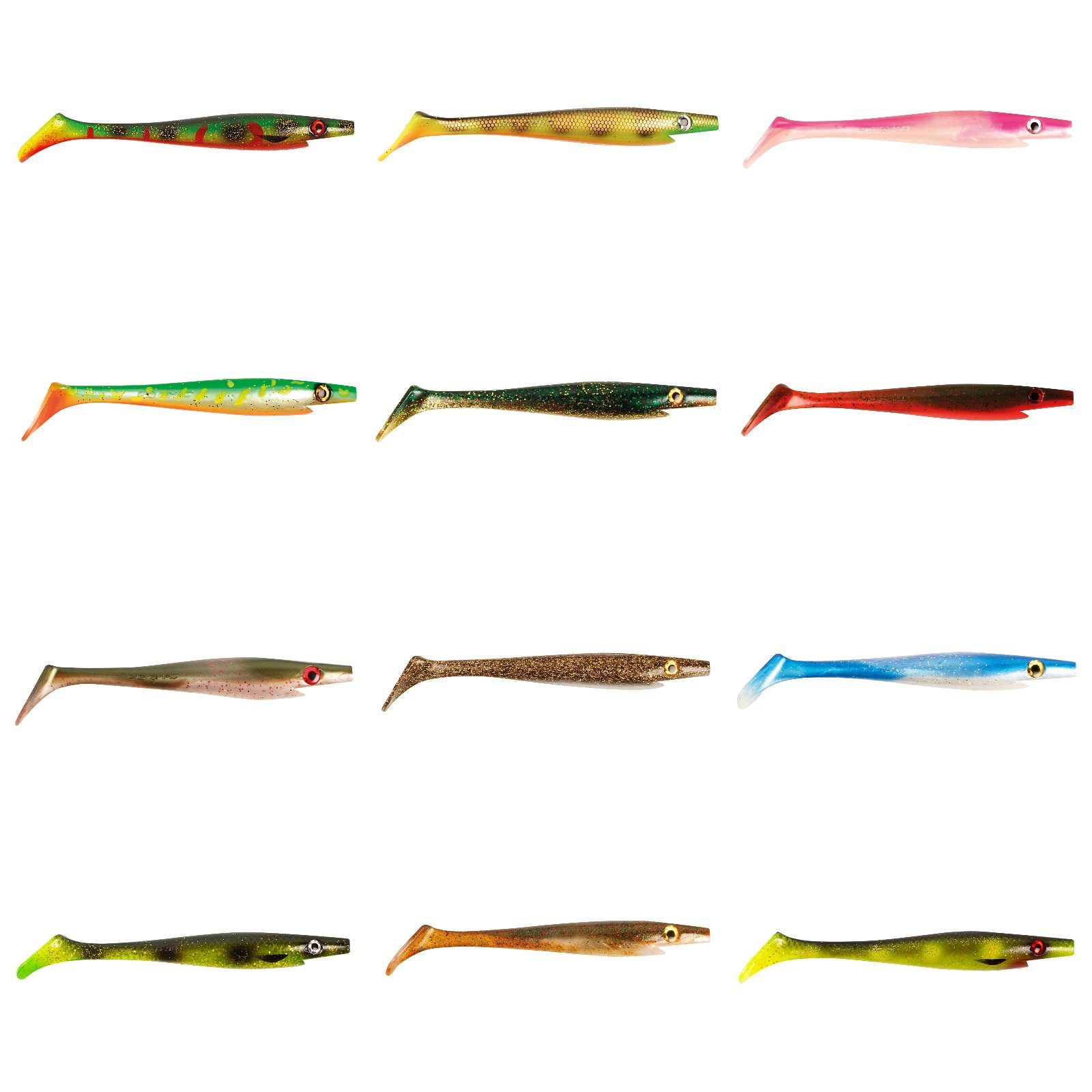 Pig Strike 172C Perch Junior Pro Pro Shad Belly 50g Strike 20cm Kunstköder, C039 Orange