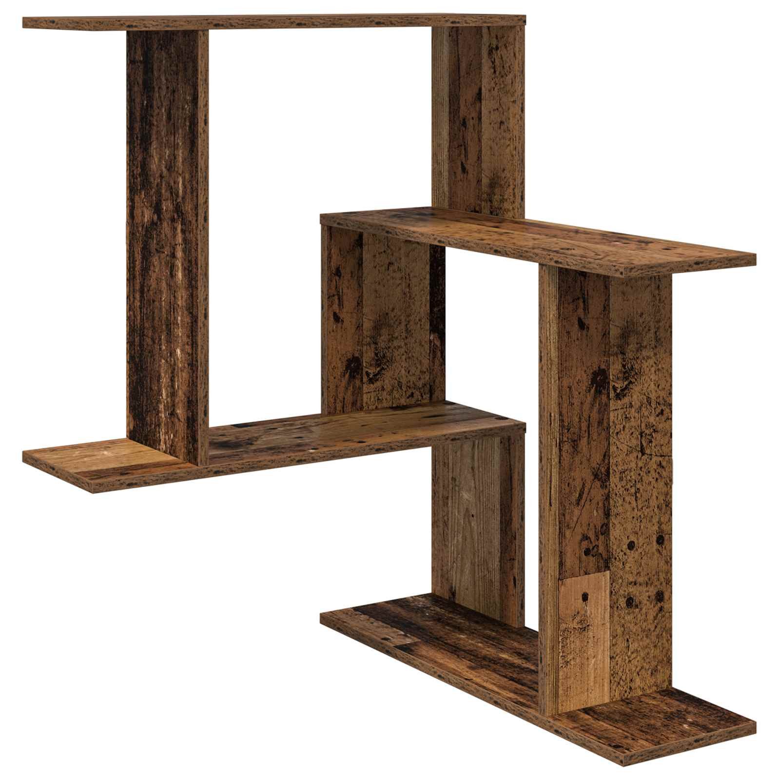 vidaXL Regal Wandregal Altholz 67 x 67 x 87 cm Holzwerkstoff, 1-tlg.