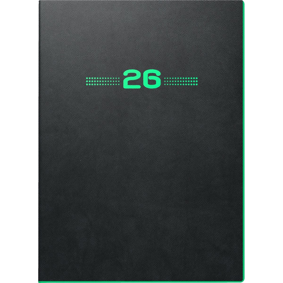 BRUNNEN Buchkalender Jahr 2026 A4 Kunststoff schwarz 144 Seiten Mod. 781