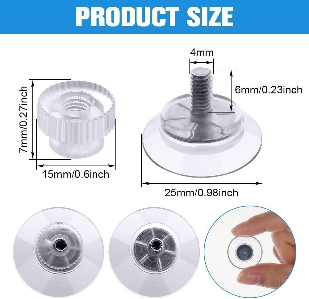 FELIXLEO Wandhaken Saugnäpfe mit Gewinde Stark für Fenster, Auto, Dekoratio günstig online kaufen