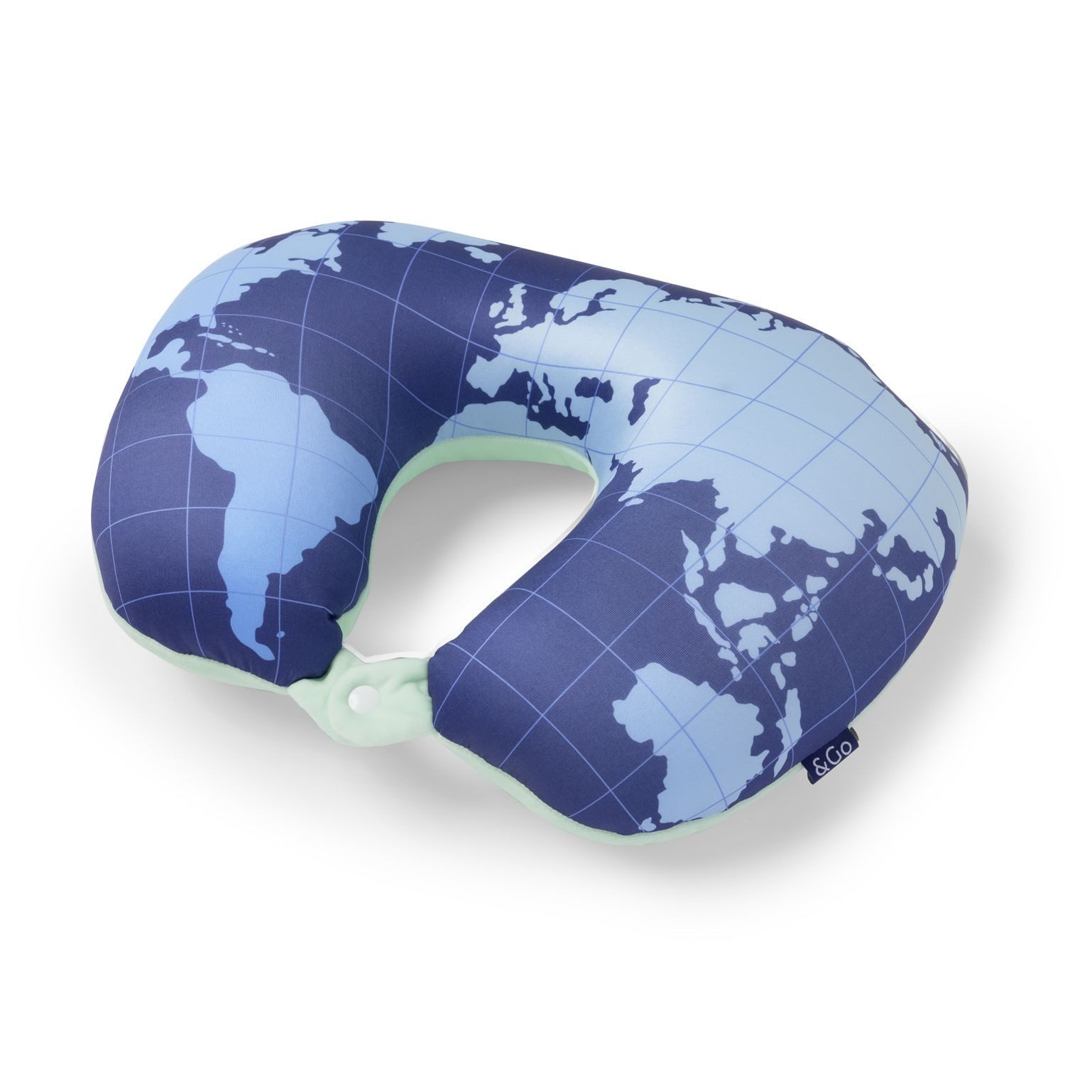 Reisekissen 2-in-1-Reisekissen Nackenhörnchen, ""World Map""