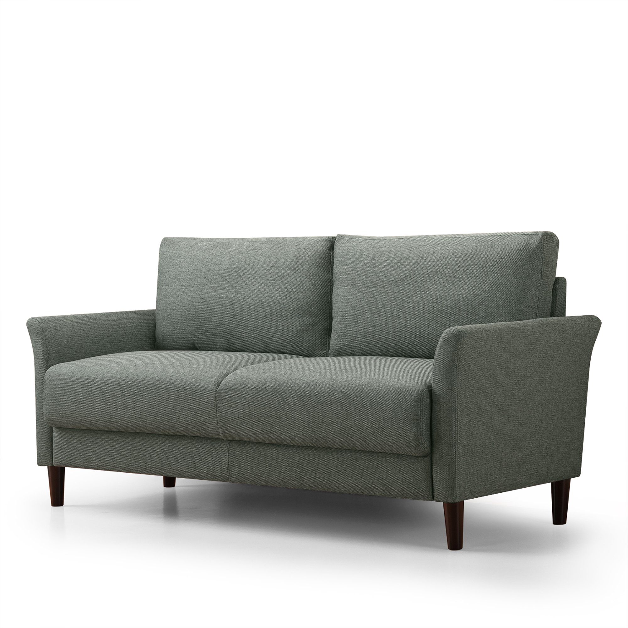 ZINUS 3-Sitzer JACKIE 3-Sitziges Gepolstertes Zeitloses Sofa grau