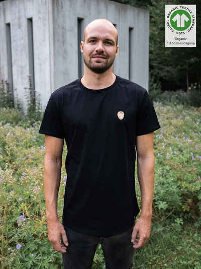 CircleStances T-Shirt Löwe Small Print T-Shirt (Bio) (1-tlg)