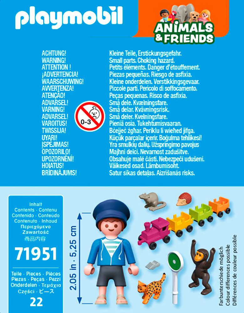 Playmobil® Kleine Lokausfahrt (71951), Animals & Friends Konstruktions-Spielset, (21 St), Made in Europe – Bild 3 von 5