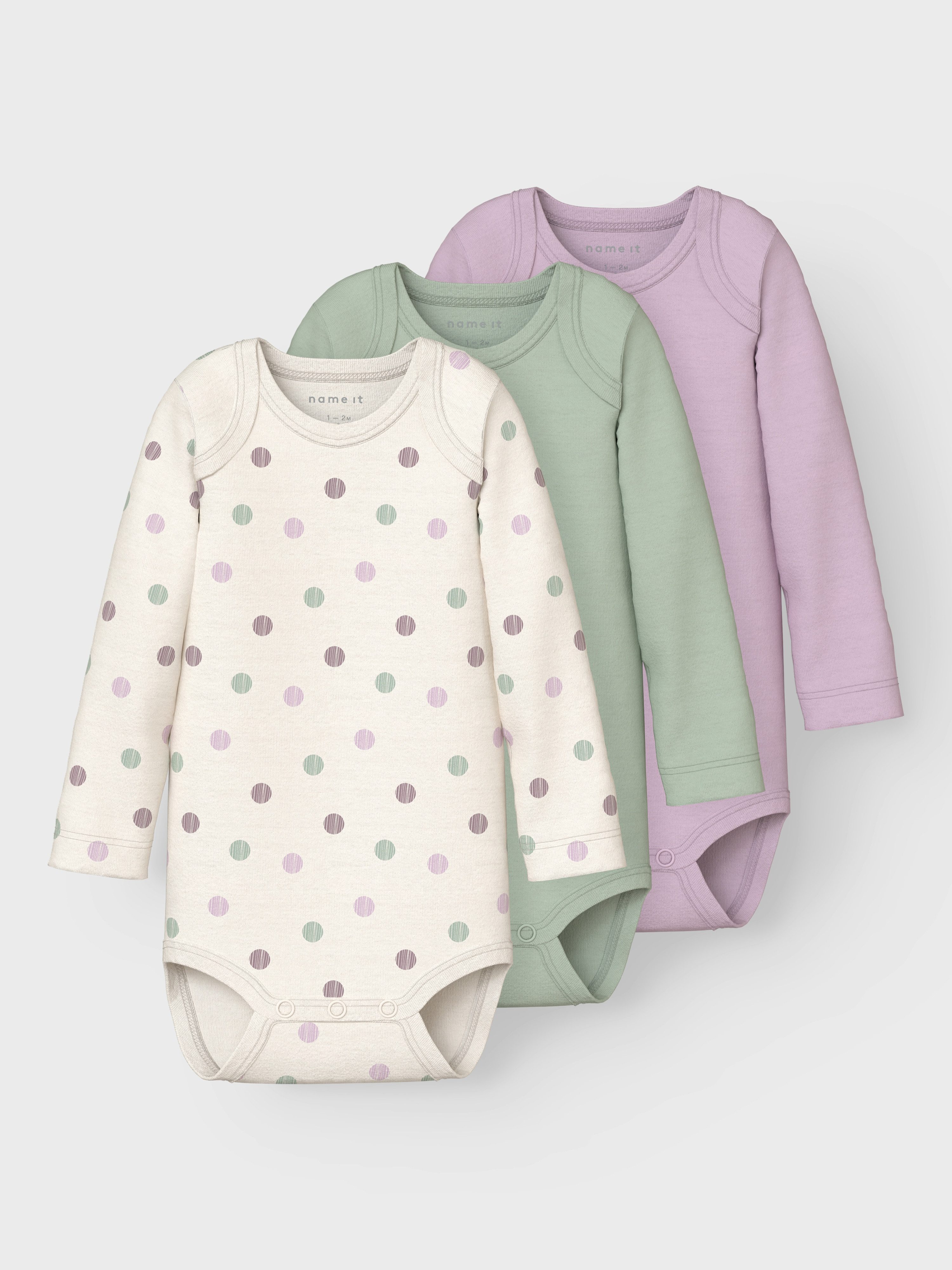 Name It Body NBFBODY 3P LS JET STREAM DOT NOOS (Packung, 3-tlg)