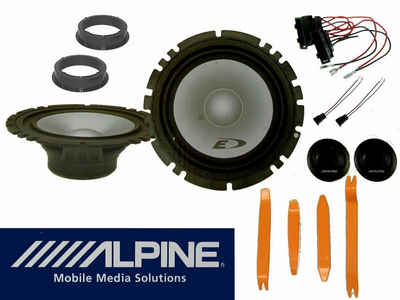 DSX Alpine für Skoda Kodiaq Bj 17-22 Lautsprecher Tür vorne 280 Watt Ausb Auto-Lautsprecher (45 W)