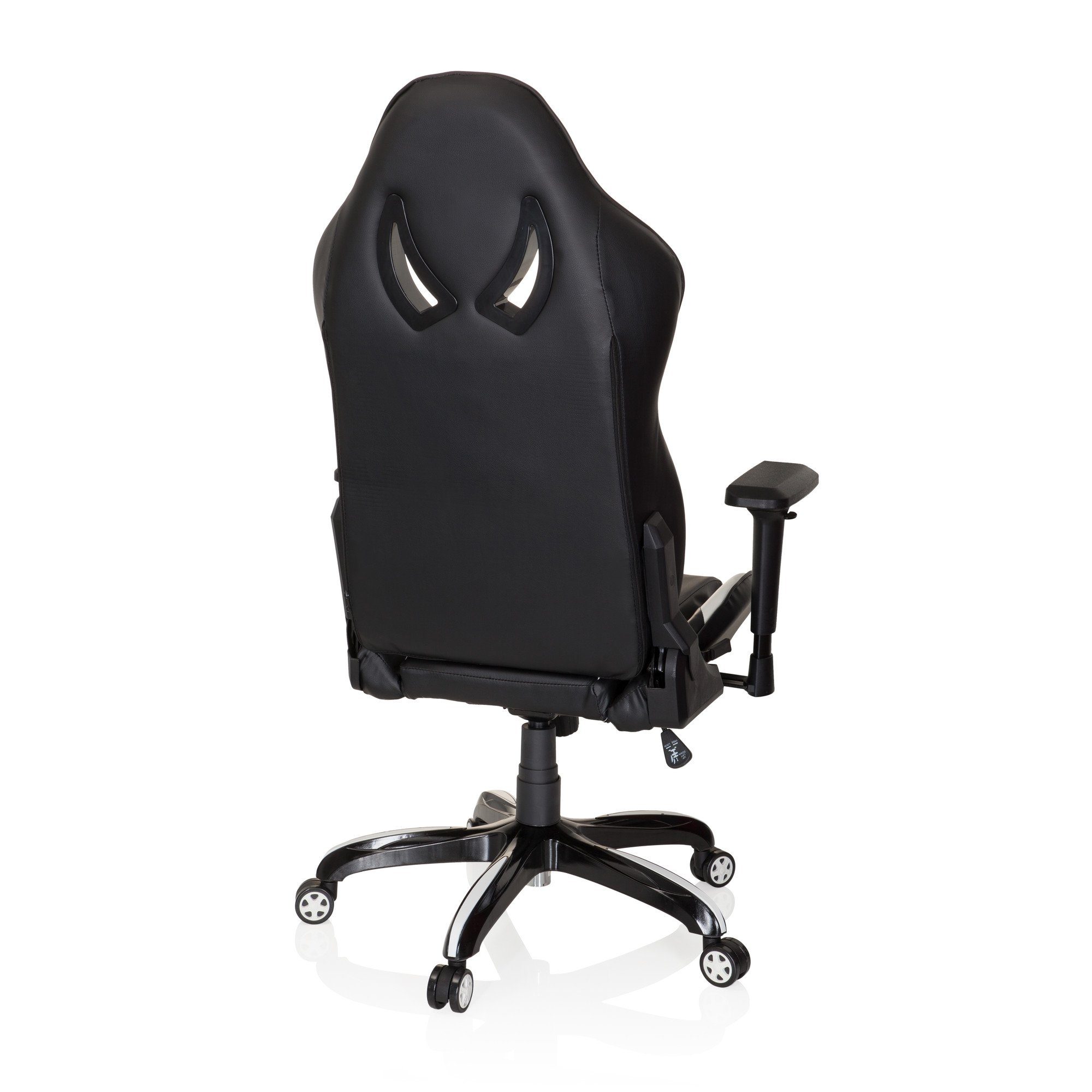 ergonomisch Drehstuhl Gamingstuhl St), Schwarz/Weiß OFFICE Kunstleder (1 hjh I PROMOTER Gaming Bürostuhl