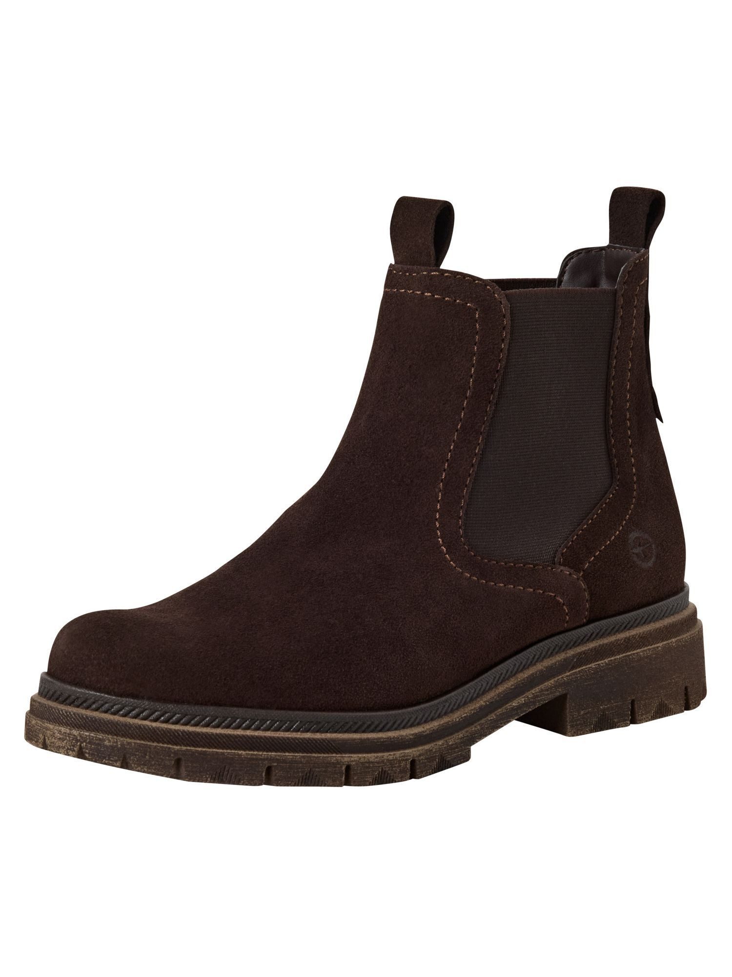 Tamaris TOUCH-IT aus Leder Blockabsatz 1-25407-45 Chelseaboots TOUCH-IT