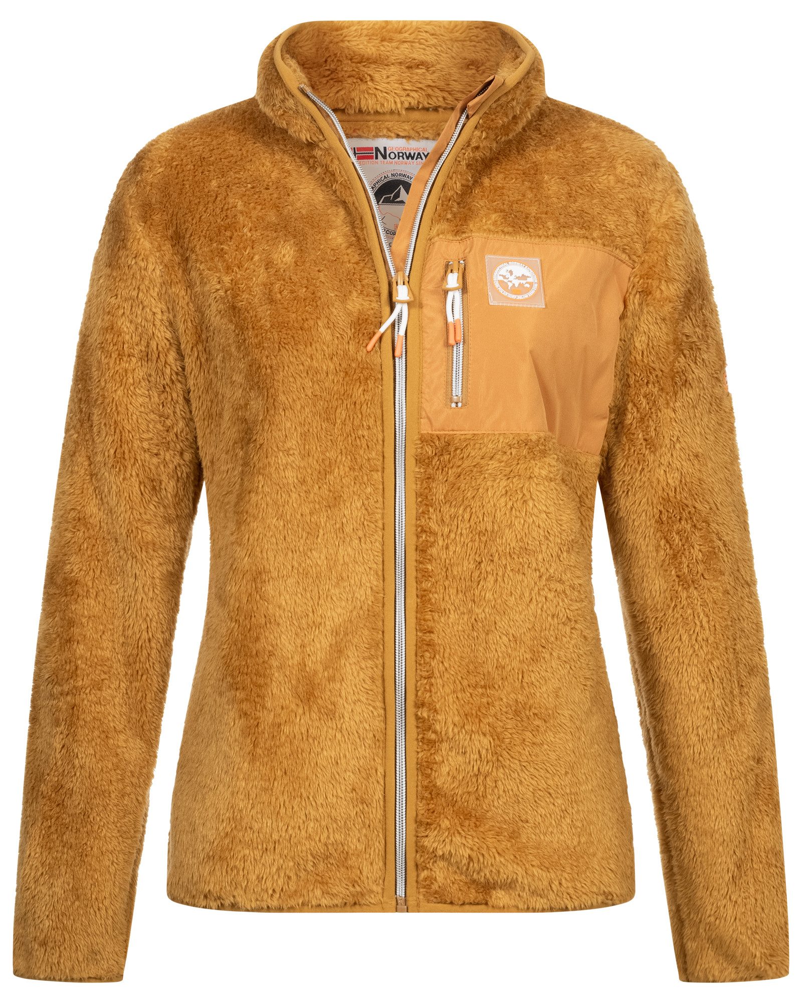 Geographical Norway Fleecejacke Damen Teddy Fleece Jacke Herbst Winter Jack günstig online kaufen
