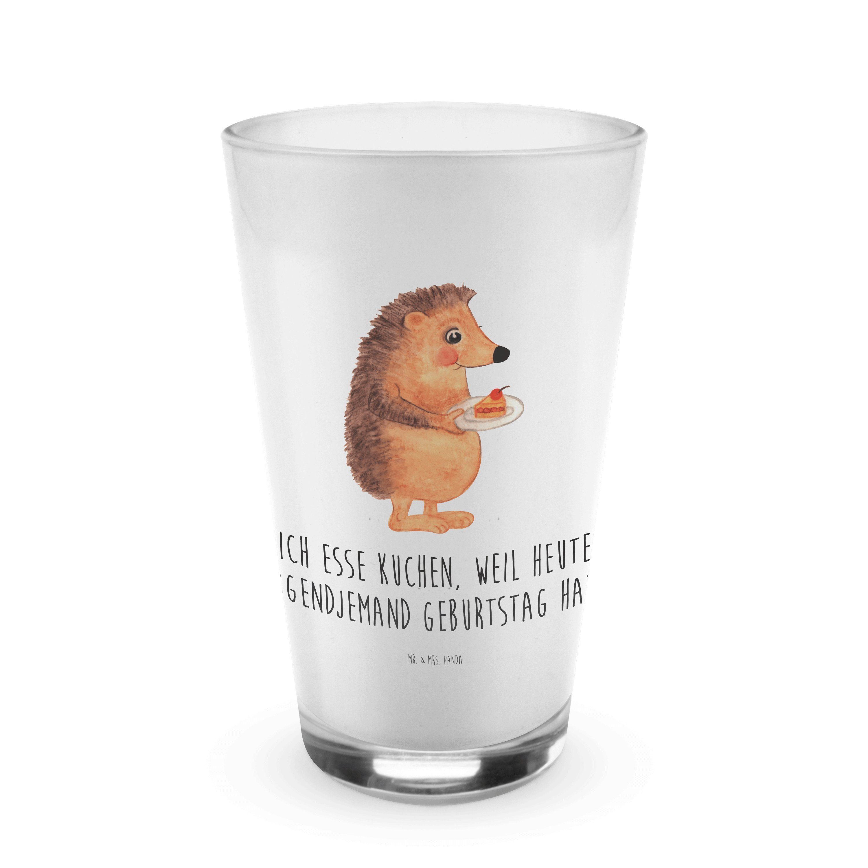 Glas Igel Kuchenstück - Transparent - Geschenk, Tiere, Cappuccino Glas, Ba